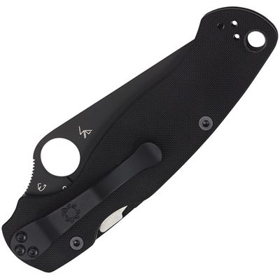 Coltello pieghevole PARA MILITARY™ 2 lama liscia NERO Spyderco C81GPBK2 2
