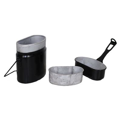 Stoviglie SVIZZERE 3 pezzi NERI usate Esercito svizzero CGC110 2