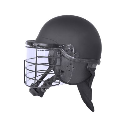 Casco RIOT VISOR con visiera e griglia NERO Commando CI-5116 5
