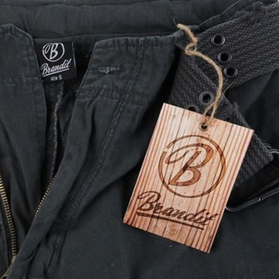 Pantaloncini con cintura SAVAGE vintage ANTRACITE BRANDIT 2001-05M 4