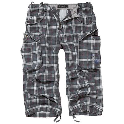 Pantaloncini 3/4 INDUSTRY vintage GRIGIO/NERO/VIOLA a quadri