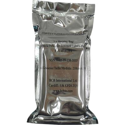 Sacco a pelo di emergenza confezionato sottovuoto