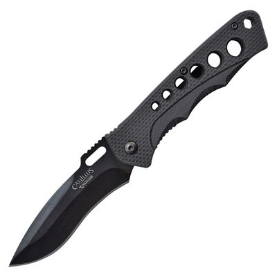 Coltello pieghevole RAGE LINERLOCK lama liscia NERO