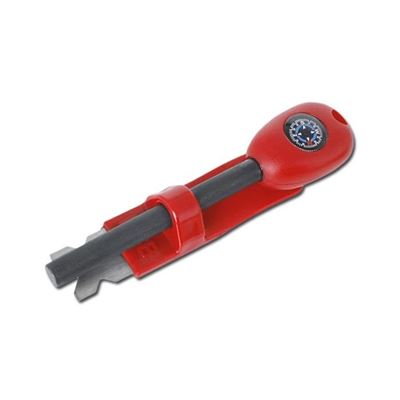 Accendino al magnesio GRAND con bussola ROSSO BCB CN340 2