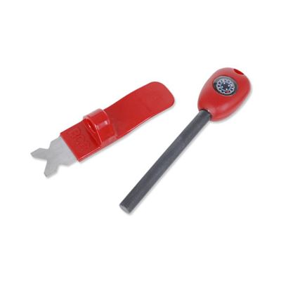 Accendino al magnesio GRAND con bussola ROSSO