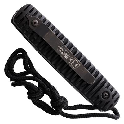 Coltello pieghevole RANGER lama combinata NERO  COL107 2