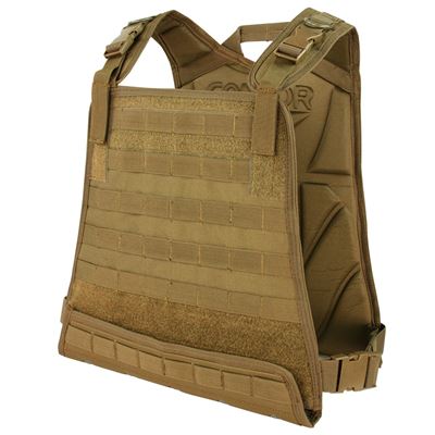 Gilet porta pannelli MOLLE - COMPACT COYOTE BROWN