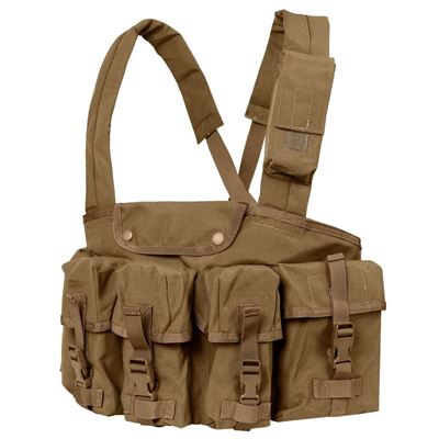 Gilet tattico CHEST RIG 7 tasche COYOTE BROWN