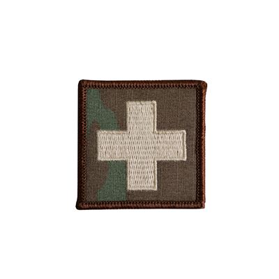 Patch paramedico CROCE velcro KHAKI-OCP bordo MARRONE