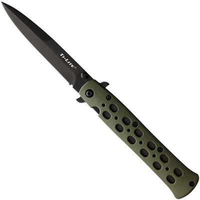 Coltello pieghevole TI-LITE lama liscia VERDE