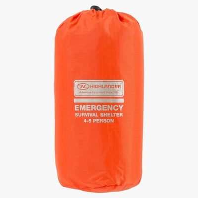 Tenda di emergenza SURVIVAL per 4-5 persone, istruzioni incluse HIGHLANDER CS065-OE 2