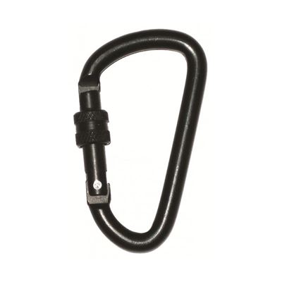 Moschettone con chiusura 2 pezzi 65 mm NERO