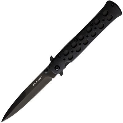 Coltello pieghevole TI-LITE lama liscia NERO