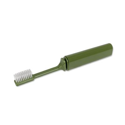Spazzolino da denti pieghevole in plastica VERDE BCB CS740 2