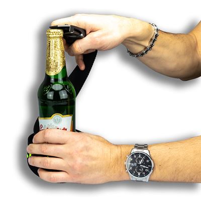 Cintura con fibbia 3D motivo POLIZIA NERO  CZ-599 2