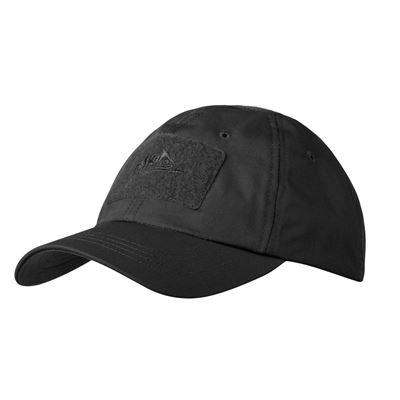 Cappellino da baseball con chiusura in velcro rip-stop NERO