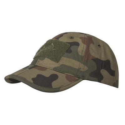 Cappellino da baseball con chiusura in velcro FOLDING® rip-stop PL WOODLAND