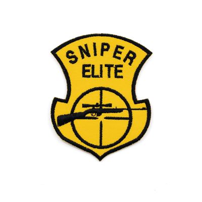 Patch SNIPER ELITE con fucile da cecchino GIALLO