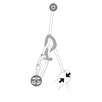 Freno di discesa PIRANA CLUB NERO PETZL D005BA01 2