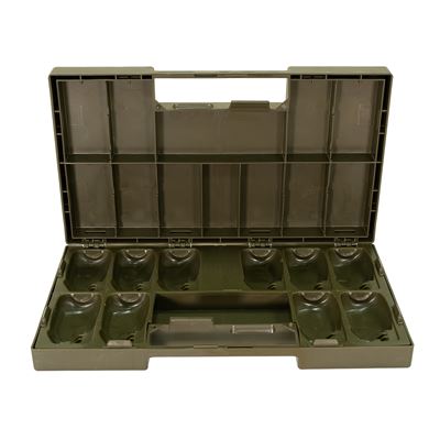 Cassa/scatola di trasporto per granate GV 30 in plastica VERDE Bundeswehr DM300A1 2