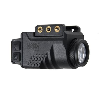 Torcia LA01G per pistola con laser rosso NERO