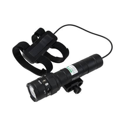 Torcia tattica RT01 con laser verde NERO DAŽBOG DZ-RT01-G 3