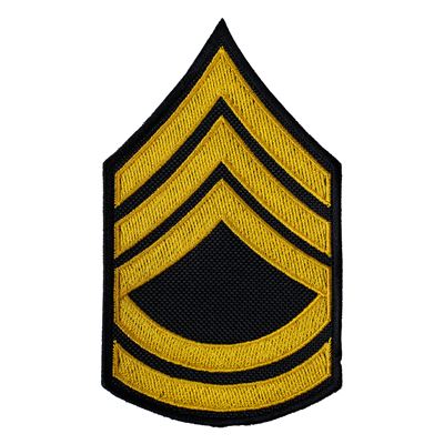 Patch grado militare statunitense SERGEANT FIRST CLASS - ORO