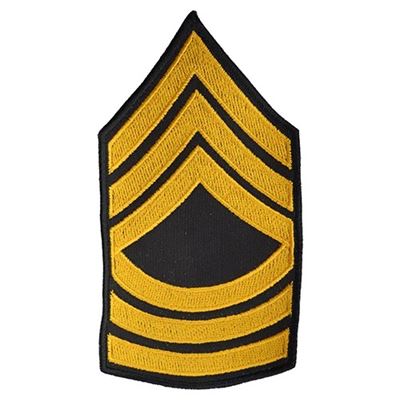 Patch grado militare statunitense MASTER SERGEANT - ORO