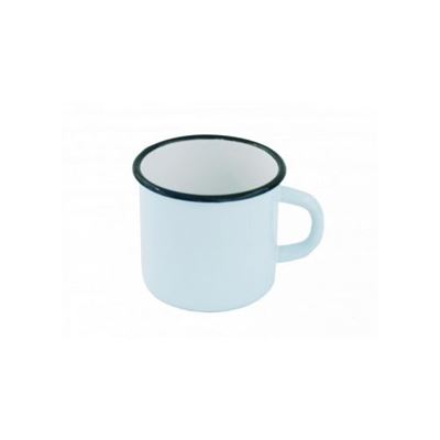 Tazza in metallo smaltato 400 ml strong BIANCO