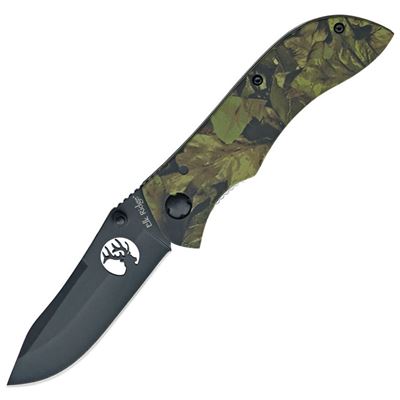 Coltello pieghevole CAMO LEAVES con lama liscia