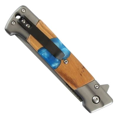 Coltello pieghevole BLUE WAVE con lama liscia Elk Ridge® ERA2019BL 2