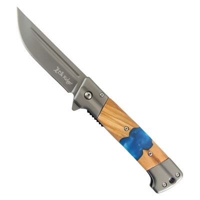 Coltello pieghevole BLUE WAVE con lama liscia