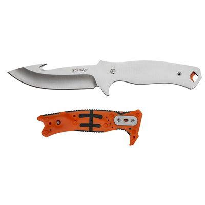 Coltelli con lama fissa HUNTING COMBO 2 pezzi ARANCIONE Elk Ridge® ER-TKFIX001 4