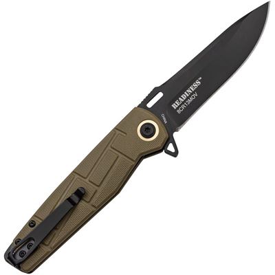 Coltello pieghevole ELITE TACTICAL lama liscia TAN ELITE TACTICAL ETA001TN 2