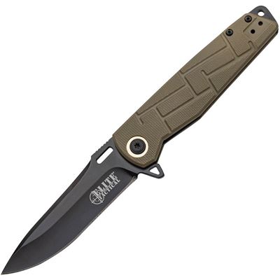 Coltello pieghevole ELITE TACTICAL lama liscia TAN