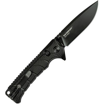 Coltello pieghevole BACKDRAFT lama liscia NERO ELITE TACTICAL ET-FDR011BK 2