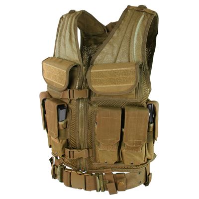 Gilet tattico ELITE TACTICAL - COYOTE BROWN