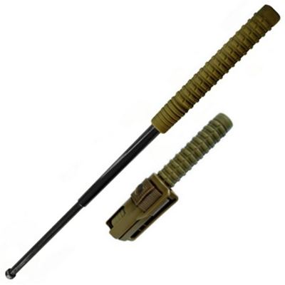 Manganello telescopico 53 cm/21" temprato con fondina BH-54 VERDE NERO