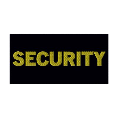 Patch SECURITY con filo GIALLO 10 x 22 cm VELCRO