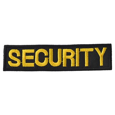 Toppa SECURITY - NERO con filo giallo