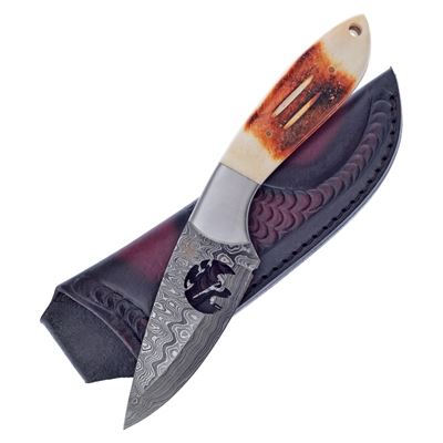 Coltello da caccia SKINNER in acciaio damasco