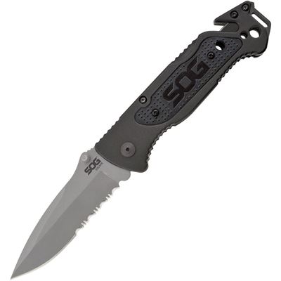 Coltello pieghevole ESCAPE lama combinata NERO