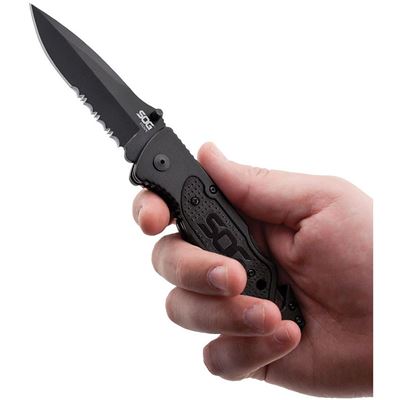 Coltello pieghevole ESCAPE FF25 NERO SOG FF25-CP 3