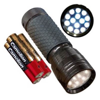 Torcia MAGNUM in duralluminio con 14 LED