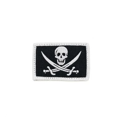 Patch CALICO JACK velcro BIANCO E NERO