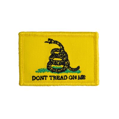 Toppa DON'T TREAD ON ME velcro GIALLO