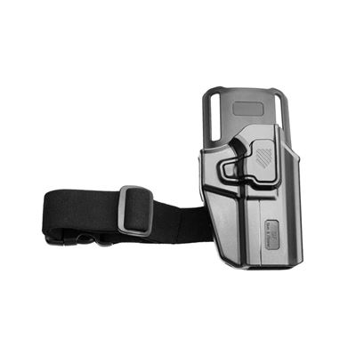 Fondina universale OWB UNI PRO con cinturino di sicurezza DESTRA NERA  GF-POUNIBR 2