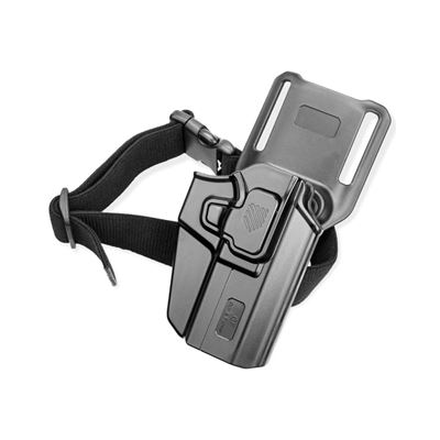 Fondina universale OWB UNI PRO con cinturino di sicurezza DESTRA NERA  GF-POUNIBR 5
