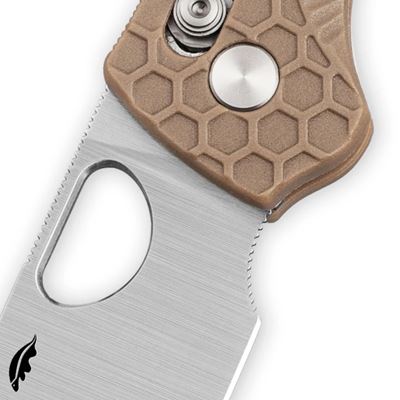 Coltello pieghevole CROSSBOLT con lama liscia TAN HONEY BADGER KNIVES HB6002 4