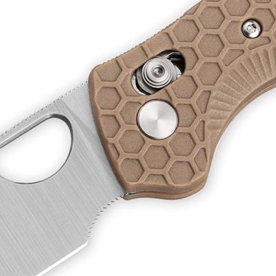 Coltello pieghevole CROSSBOLT con lama liscia TAN HONEY BADGER KNIVES HB6002 5